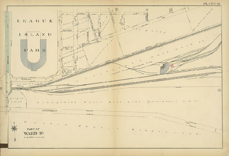Plate 18, Altas of the 1st and 39th Wards of the City of Philadelphia