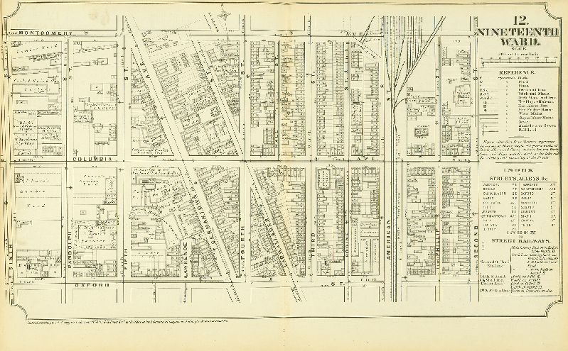 Plate 12, Atlas of Philadelphia in fifteen Volumes, Vol. 2