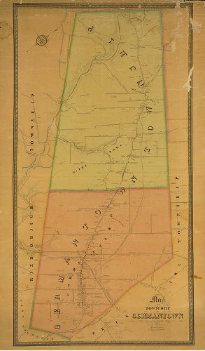 Map, Map of the Township of Germantown
