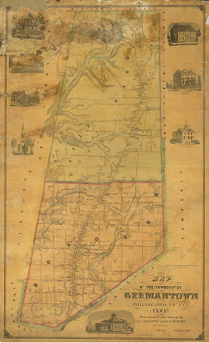 Map, Map of the Township of Germantown, Philadelphia County, Penna.