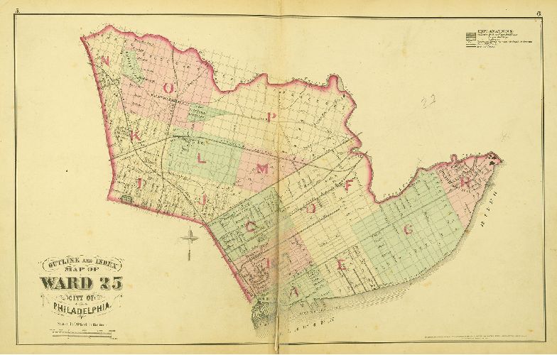 Index Map, City Atlas of Philadelphia, vol. 4