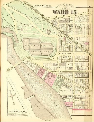 Plate M, City Atlas of Philadelphia, vol. 6