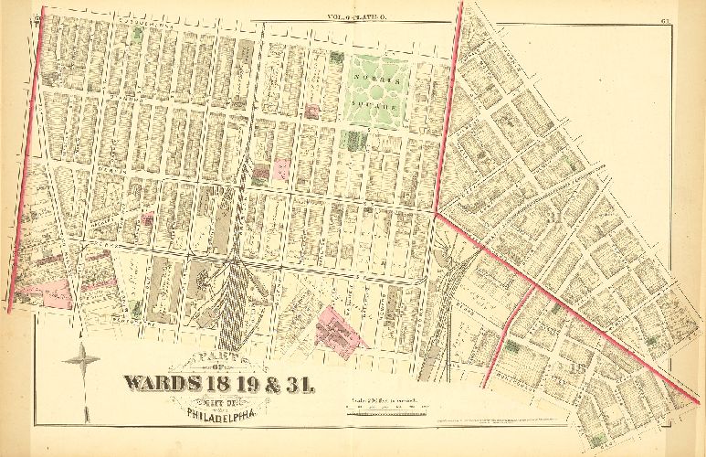Plate O, City Atlas of Philadelphia, vol. 6