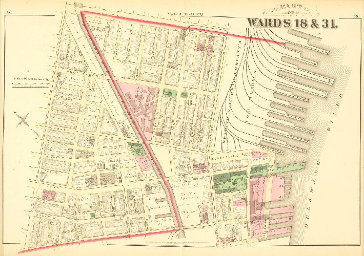 Plate Q, City Atlas of Philadelphia, vol. 6