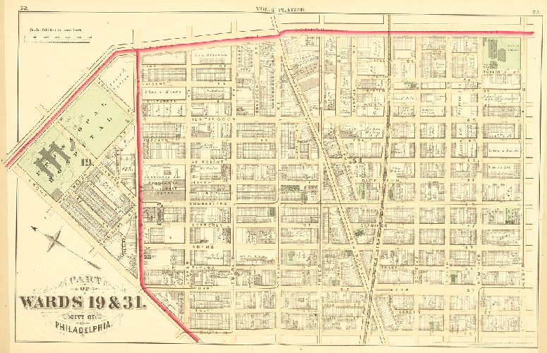 Plate R, City Atlas of Philadelphia, vol. 6