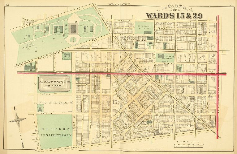 Plate X, City Atlas of Philadelphia, vol. 6
