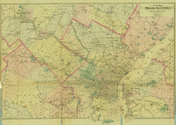 Driving Map, Atlas of Bryn Mawr and Vicinity