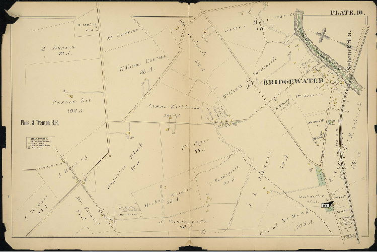 Plate 10, Atlas of Properties near the Philadelphia and Trenton Rail Road (New York Div., Pennsylvania Rail Road), Frankford to Trenton