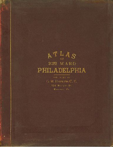 Cover, Atlas of the City of Philadelphia