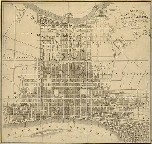 Map Of the City Of Philadelphia