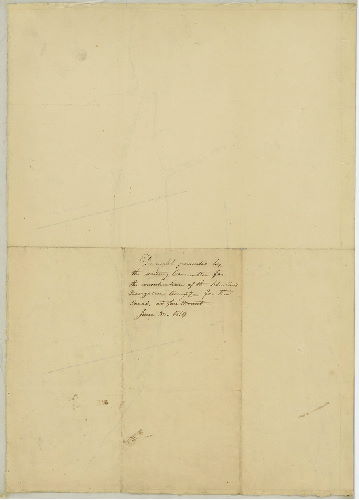 Draught presented by the watering committee for the considerationof the Schuylkill Navigation Company for the Canal at Fairmount