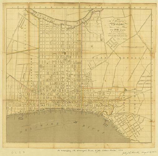 Map, New Plan of the City [Philadelphia] and its Environs