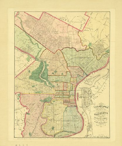 Map, Map of Philadelphia (Reduced from Smedley's Complete Atlas of Philadelphia)
