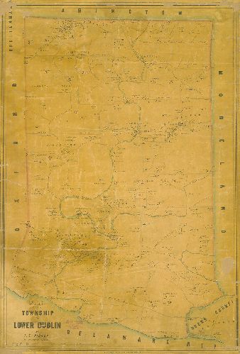 Map, Plan of the Township of Lower Dublin