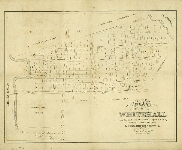 Map, Plan of Whitehall