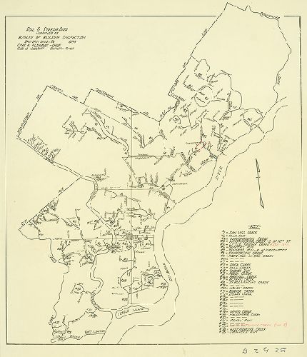 Map, Philadelphia Soil and Stream