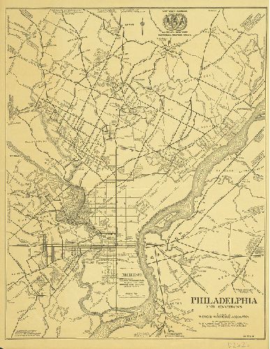 Map, Philadelphia and Environs