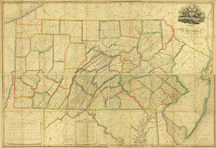 Map, Map of Pennsylvania