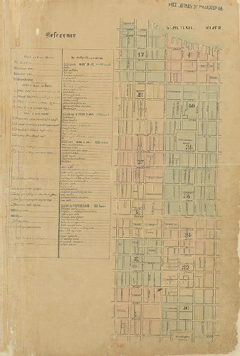 Index (vol. 3) and Legend, Maps of the City of Philadelphia, vol. 3