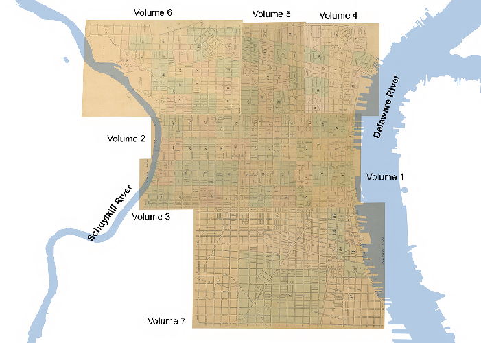 Comprehensive Index, Maps of the City of Philadelphia, vol. 1