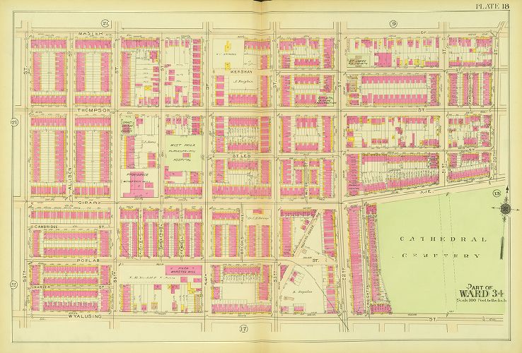 Plate 18, Atlas of the 24th, 34th & 44th Wards of the City of Philadelphia