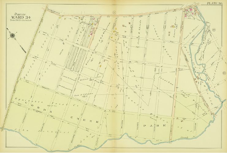 Plate 30, Atlas of the 24th, 34th & 44th Wards of the City of Philadelphia