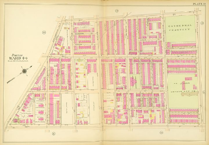 Plate 12, Atlas of the 24th, 34th & 44th Wards of the City of Philadelphia
