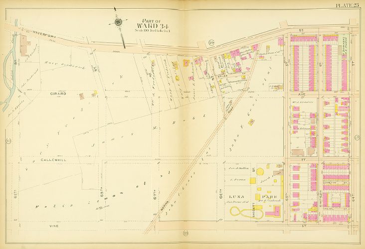Plate 26, Atlas of the 24th, 34th & 44th Wards of the City of Philadelphia