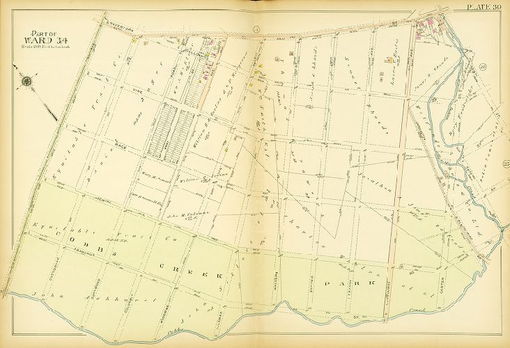 Plate 30, Atlas of the 24th, 34th & 44th Wards of the City of Philadelphia