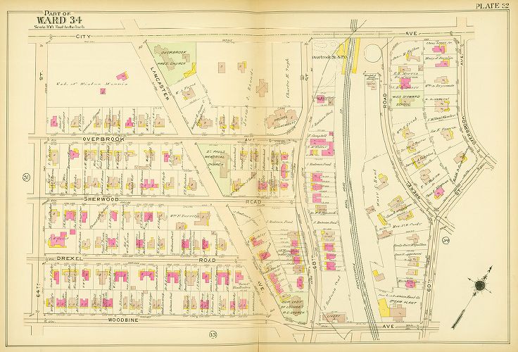 Plate 32, Atlas of the 24th, 34th & 44th Wards of the City of Philadelphia
