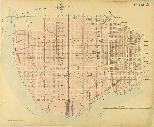 Ward 1, Street Atlas of Philadelphia by Wards