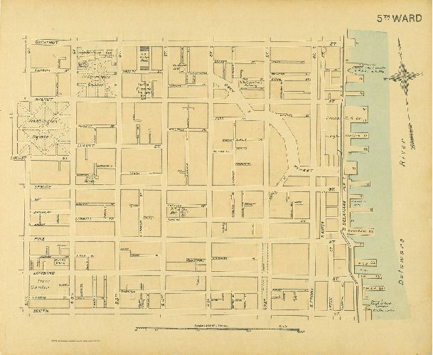Ward 5, Street Atlas of Philadelphia by Wards