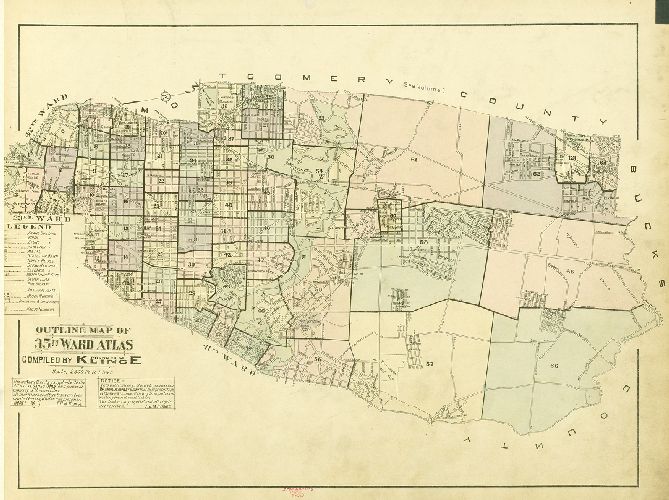 Map Index, Atlas of the 35th Ward, Philadelphia.