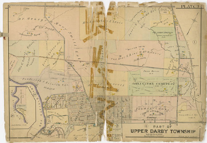 Plate 3, Atlas of Delaware County East of Ridley Creek