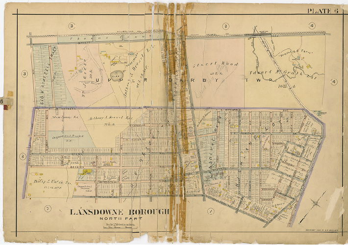 Plate 6, Atlas of Delaware County East of Ridley Creek