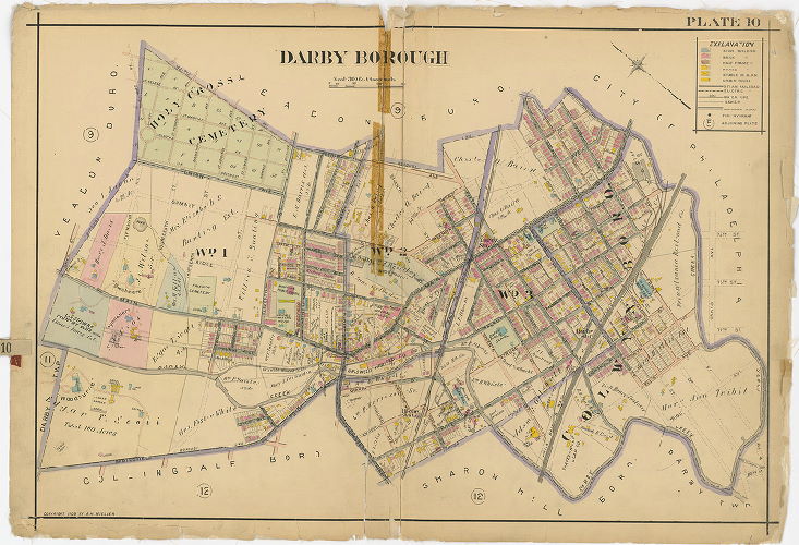 Plate 10, Atlas of Delaware County East of Ridley Creek