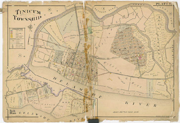 Plate 17, Atlas of Delaware County East of Ridley Creek