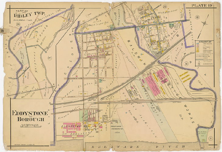 Plate 19, Atlas of Delaware County East of Ridley Creek