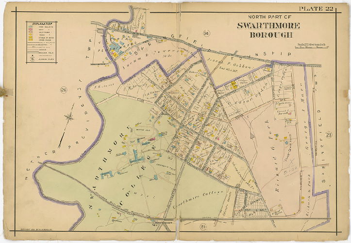 Plate 22, Atlas of Delaware County East of Ridley Creek
