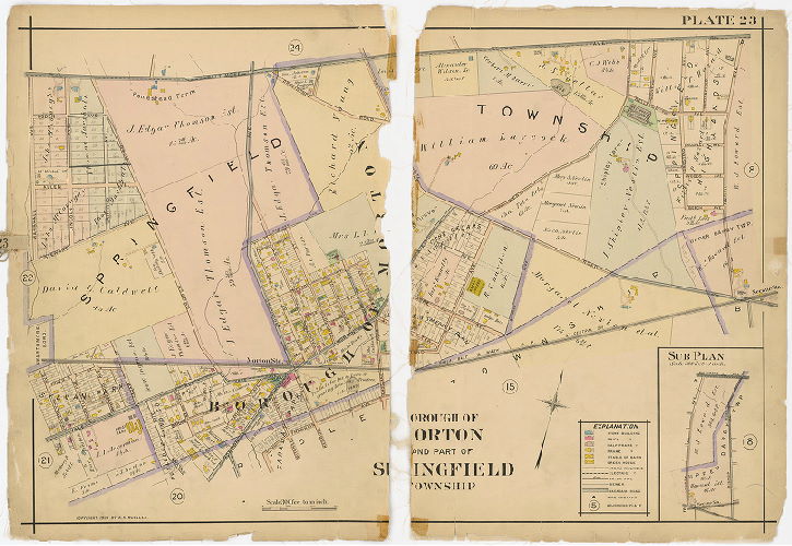 Plate 23, Atlas of Delaware County East of Ridley Creek