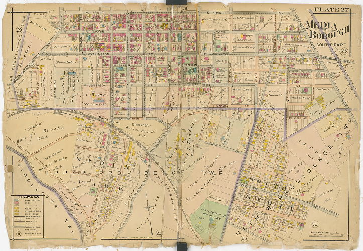Plate 27, Atlas of Delaware County East of Ridley Creek