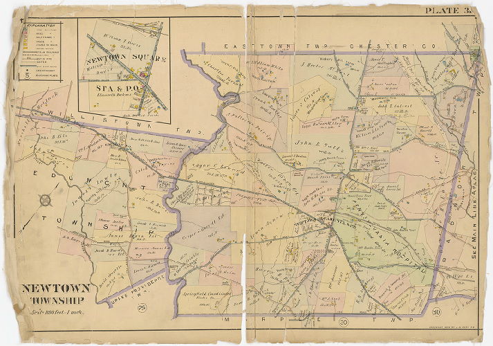 Plate 31, Atlas of Delaware County East of Ridley Creek