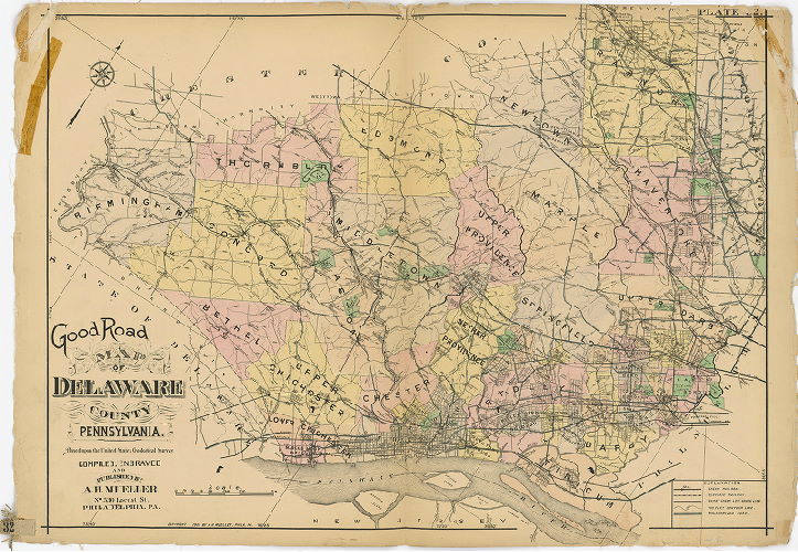 Plate 32, Atlas of Delaware County East of Ridley Creek