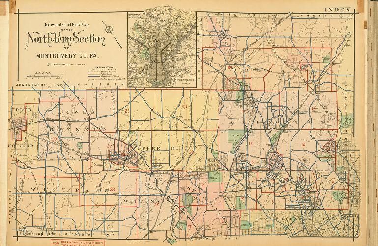 Index, Atlas of the North Penn Section of Montgomery County, Pa.