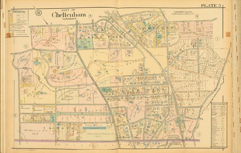 Plate 3, Atlas of the North Penn Section of Montgomery County, Pa.