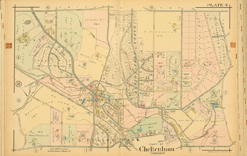 Plate 4, Atlas of the North Penn Section of Montgomery County, Pa.