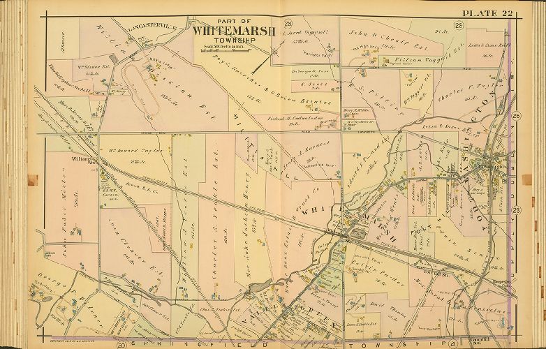 Plate 22, Atlas of the North Penn Section of Montgomery County, Pa.