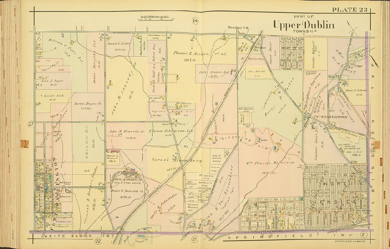 Plate 23, Atlas of the North Penn Section of Montgomery County, Pa.