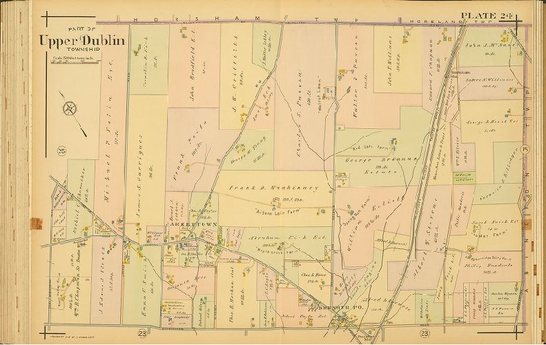 Plate 24, Atlas of the North Penn Section of Montgomery County, Pa.