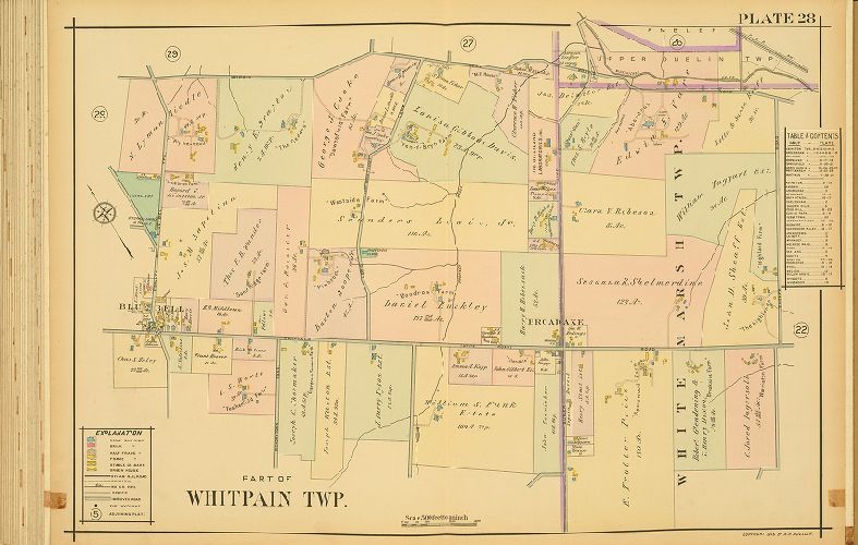 Plate 28, Atlas of the North Penn Section of Montgomery County, Pa.